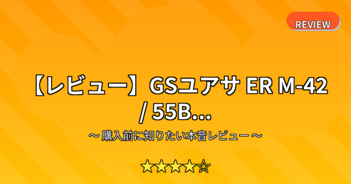 【レビュー】GSユアサ ER M-42 / 55B...