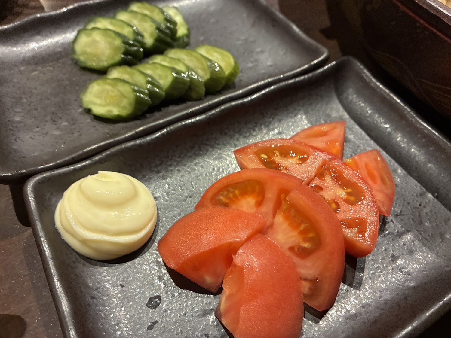 きゅうりとトマトの一皿